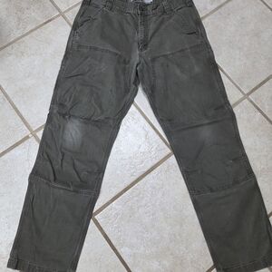 Carhartt 2 Double knee Front Pant 35×32 Relaxed Fit Dark Gray BN2802-M (J180)